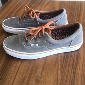 Perfect Condition Gray Canvas w/ Leather Vans